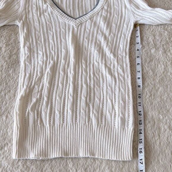 Arizona Jeans knit sweater gray and white size large - Picture 11 of 15